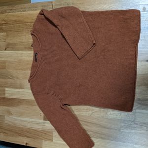 Rust wool blend sweater